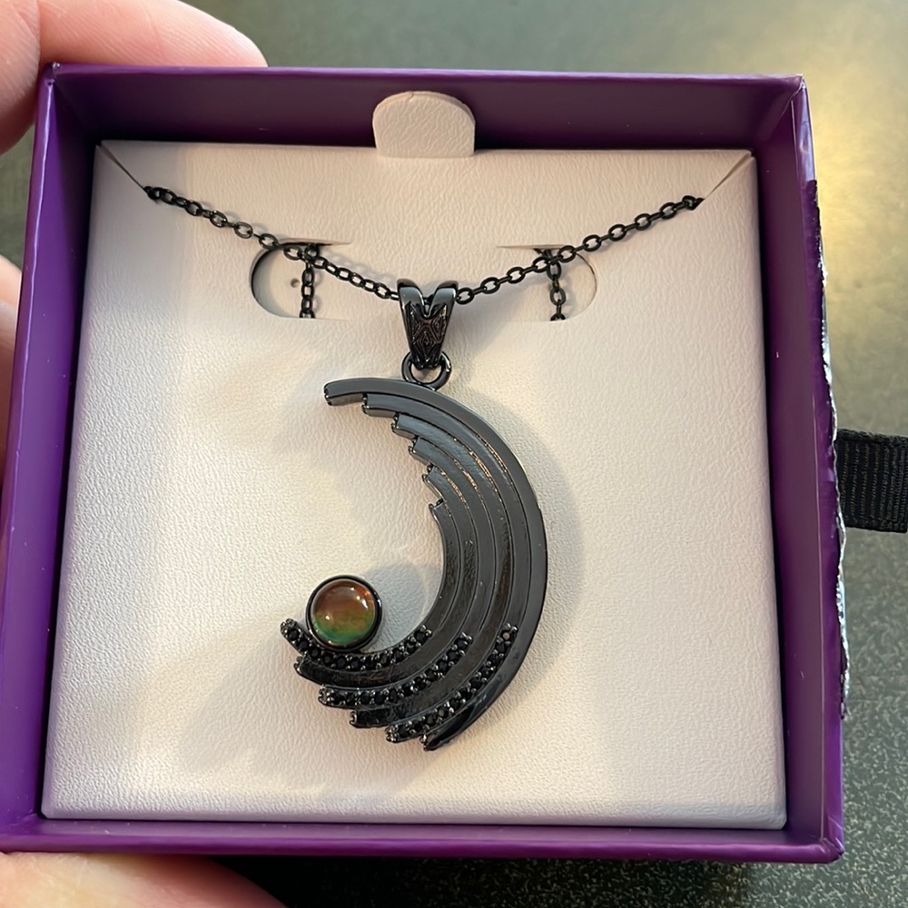 Ring bomb party necklace:Galaxia design lab created blue galaxy ammo lite